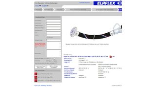 Elaflex hat ein neues Online-Tool entwickelt. Der Schlauchleitungs-Konfigurator unterstützt technische Einkäufer bei der Zusammenstellung von Schlauchtype, Armaturen und Zubehör. (Bild: Elaflex)