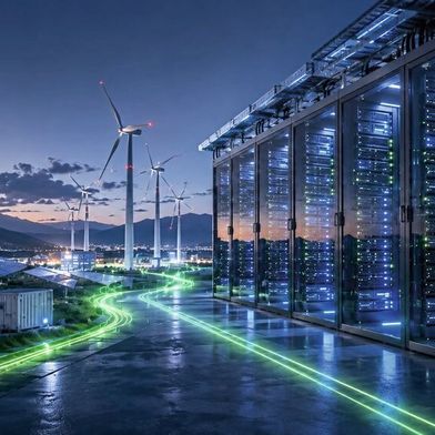 The increasing use of AI applications is increasing the energy requirements of modern data centers and posing new challenges for power grids and energy infrastructures. (Image:Dall-E / AI-generated)