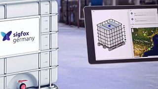 Nachfüllung oder Austausch automatisch bestellen: Managementsystem für IBC-Behälter  mit denen in Branchen wie Chemie-, Pharma- und Lebensmittelindustrie Flüssigkeiten gelagert und transportiert werden. (Bild: Sigfox)