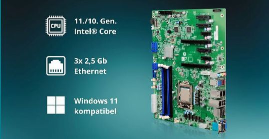 Das neue ATX-Mainboard IMBA-Q471 ist  auf hohe Verarbeitungsgeschwindigkeit ausgelegt. (Bild:  Compmall)