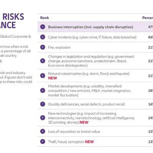 Allianz Risk Barometer 2018: Die Top-Unternehmensrisiken für Frankreich (Bild:  Allianz GCS)