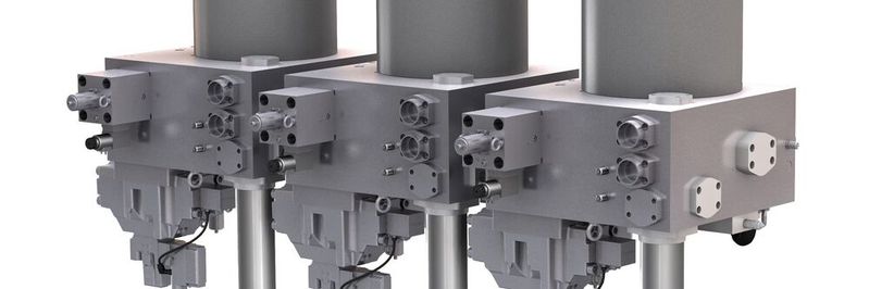 Hier im Bild die Ziehkissenachsen.(Bild:  Hydac)