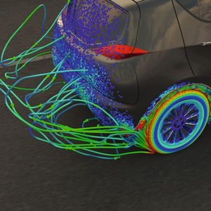 3D-Simulation können die Entwickler gleichzeitig die aerodynamische Effizienz des Fahrzeugs verbessern und die Verschmutzungsneigung am Heck verringern. 