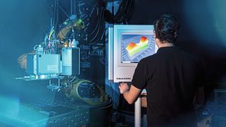 Laserbearbeitung mit OCT-Prozesskontrolle: Intelli-Weld II PR Scan-System mit Blackbird X-Hawk Scanner. (Bild: Bettina Theisinger)