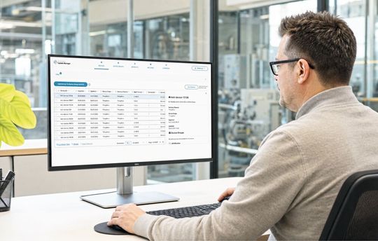 Über die zentrale Oberfläche des Update Managers lassen sich Gerätegruppen verwalten, Kampagnen planen und der Rollout-Status aller angebundenen Geräte nachverfolgen.(Bild:  doubleSlash Net-Business)