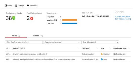 Wechselt man zu Vulnerability Assessment und führt einen Scan durch, wird diese Übersichtsseite angezeigt.(Bild:  Microsoft)
