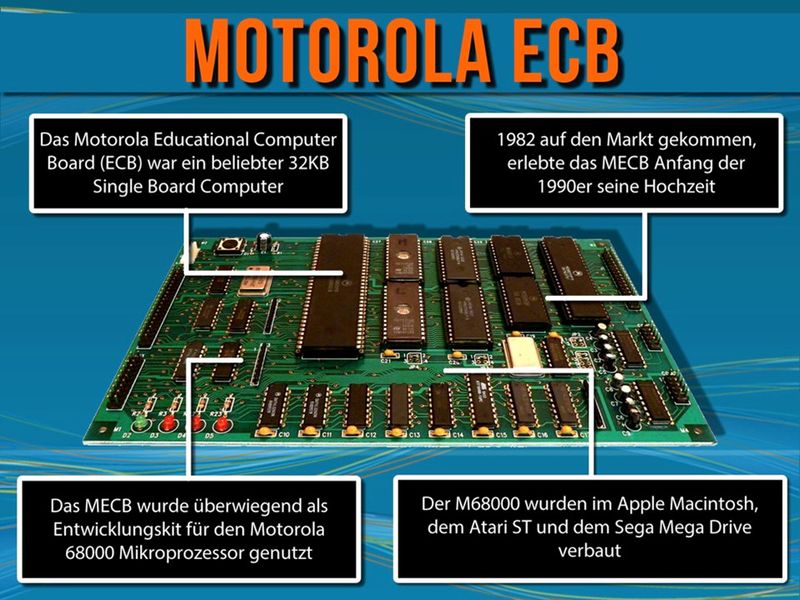`Die Geschichte des Entwicklungskits´von element14: Motorola ECB (Bild: element14)