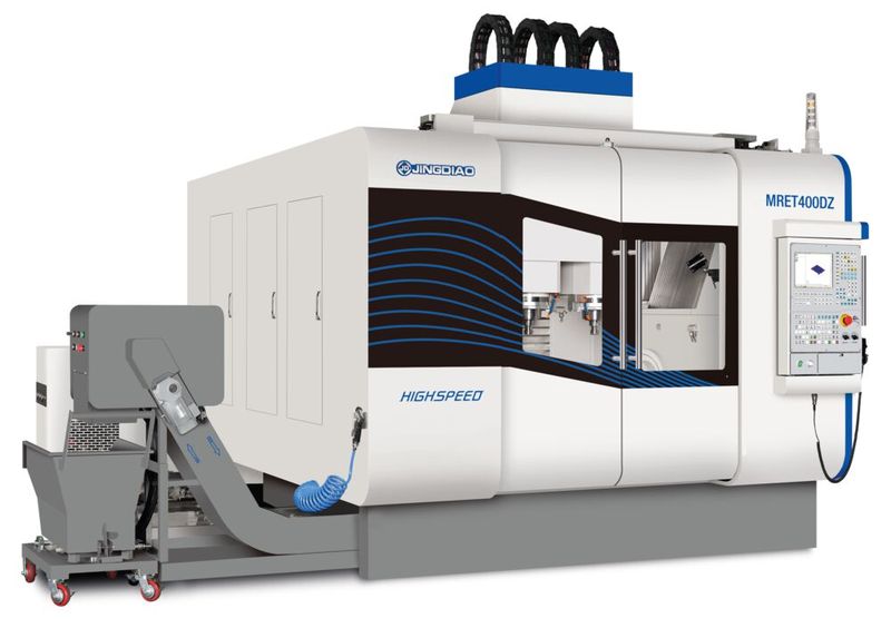 Ein besonderes Highlight auf der EMO 2023 ist die 5-Achs-Doppelspindelmaschine MRET400DZ. (Bild: Beijing Jingdiao)
