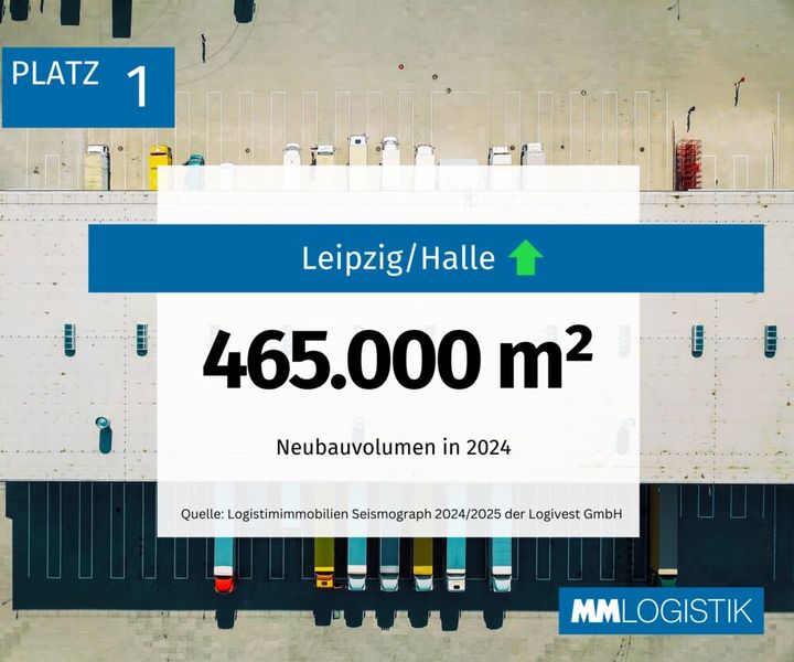Wie im Vorjahr führt die Logistikregion Leipzig/Halle das Ranking an. (Bild: MM LOGISTIK)