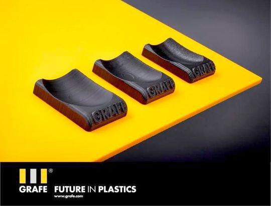Gehören Sie auch zu denjenigen, denen 3D-gedruckte Bauteile aus Kunststoff zu glänzend sind? Dann sollten Sie lesen, was das Unternehmen Grafe dagegen tun kann ...(Bild:  Grafe)