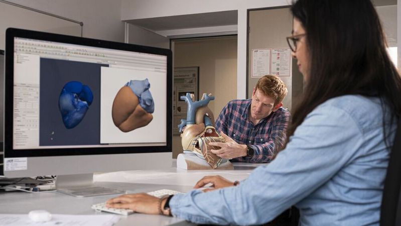 Im neuen KIT-Zentrum „Health Technologies“ wollen Forschende gemeinsam mit Studierenden und der Gesellschaft unter anderem die Digitalisierung in der Gesundheitsversorgung vorantreiben. 