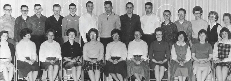 Sie hatten gute Schulnoten, ein tadelloses Benehmen und engagierten sich in gemeinnützigen Projekten: Die Schüler Mark Larson (li.) und Ron Stordahl (re.) waren 1961 Mitglieder in der National Honor Society (NHS). (Digi-Key)