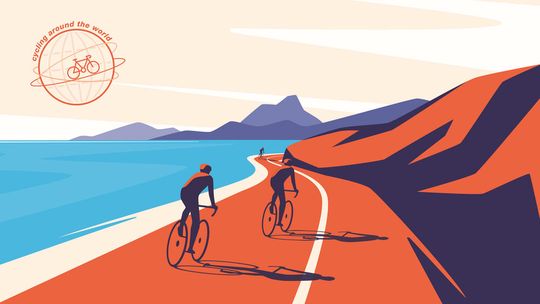 „Cycling around the World“ ist eine Radkampagne, mit der Gebrüder Weiss zu mehr Bewegung animieren möchte – als Zeichen des Umweltschutzes.(Bild:  Gebrüder Weiss)