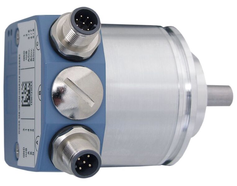 Mit dem Drehgeber WDGR kombiniert Wachendorff Automation optische und magnetische Sensorik in einem 58 mm-Gehäuse. (Wachendorff)