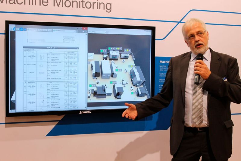 Okuma press conference at EMO Milano 2015. (Source: Schulz)