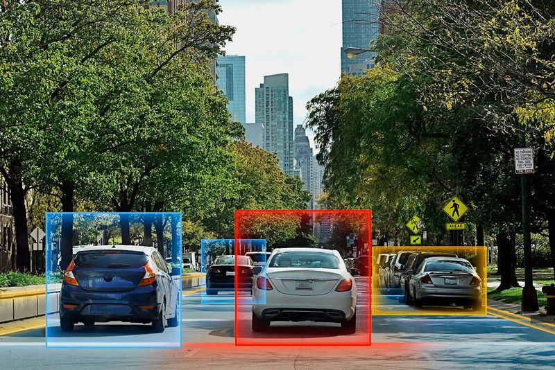 Radarsensoren erfassen Objekte im Umfeld eines Fahrzeugs. Eine Software werdet die Daten aus und ermöglicht eine Identifizierung. Radarsensoren erfassen Objekte im Umfeld eines Fahrzeugs. Eine Software werdet die Daten aus und ermöglicht eine Identifizierung.