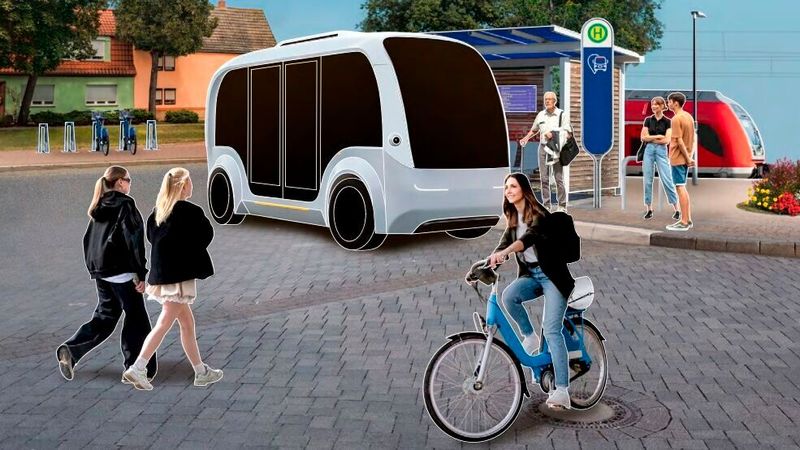 Autonomous vehicles can massively improve the quality of public transportation, according to a study commissioned by DB Regio.(Image: Deutsche Bahn)