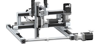 Die Auslegerachse Lexium CAS 4 als Komponente einer dreiachsigen Anwendung. (Bilder: Schneider) (Archiv: Vogel Business Media)