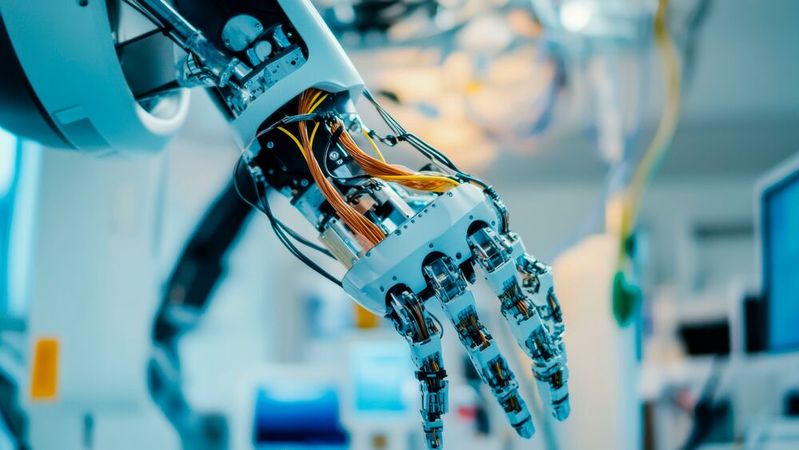 Integrated GaN power stage with onboard control, sensing, and communication, delivering up to 20 ARMS in a 32 mm circular design for space-constrained robotic applications. (symbolic image)(Source: ©  aubriella - stock.adobe.com)