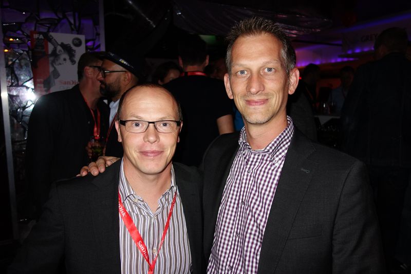 (l.) Alexander Kaufinger, Logitech und Dirk Obendorf, TP-Link (Bild: IT-BUSINESS)