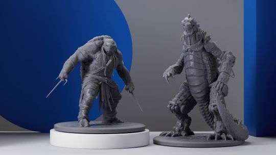 (Mit einer beispiellosen Oberflächenqualität kann der Form 3L auch großformatige Produkte drucken, wie diese Figuren. Bildquelle: Formlabs)