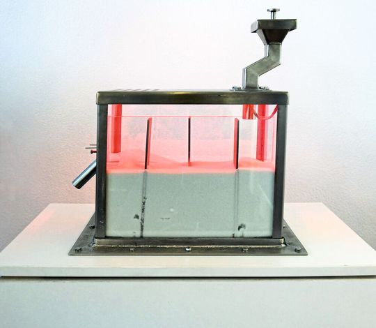 Modell der Wirbelschicht-Prozesstechnik(Bild:  Schwing Technologies)