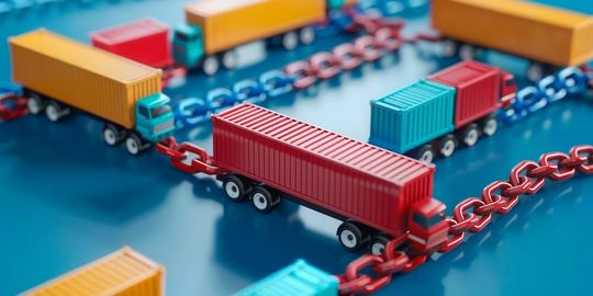 Die globale Lieferkettenlandschaft ist geprägt von miteinander verbundenen Risiken und den Herausforderungen, die sich aus einem zunehmend fragmentierten regulatorischen Umfeld ergeben.(Bild:  Irfanan - stock.adobe.com)