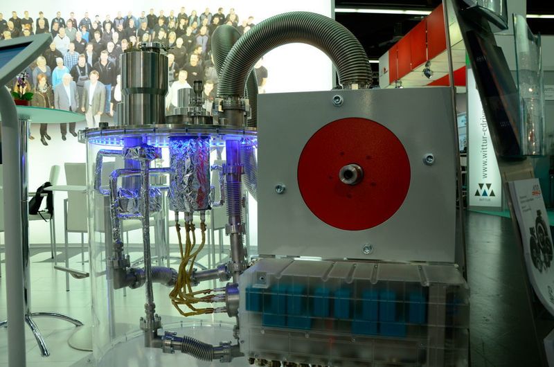 Ein supraleitender Motor von Oswald Elektromotoren im Entwicklungsstadium. (Stefanie Michel)
