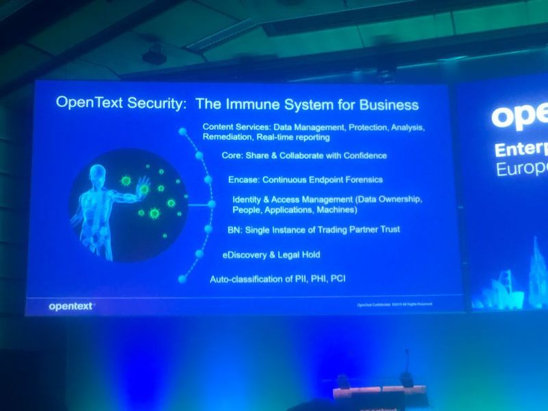 Security spielt für Opentext naturgemäß eine große Rolle, geht man doch mit den sensiblen und kritischen Daten des Kunden um.  (Dietmar Müller)