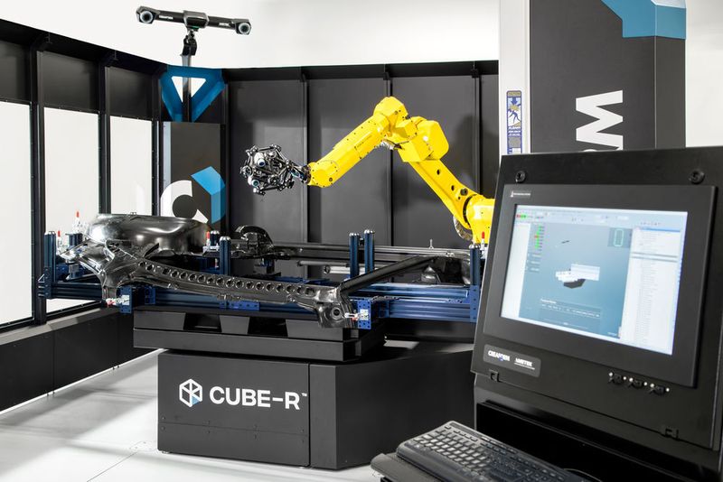 The demonstration centre in Stuttgart features a Cube-R, which integrates Metrologic Group’s advanced 3D measurement programming and inspection software packages. (Creaform)