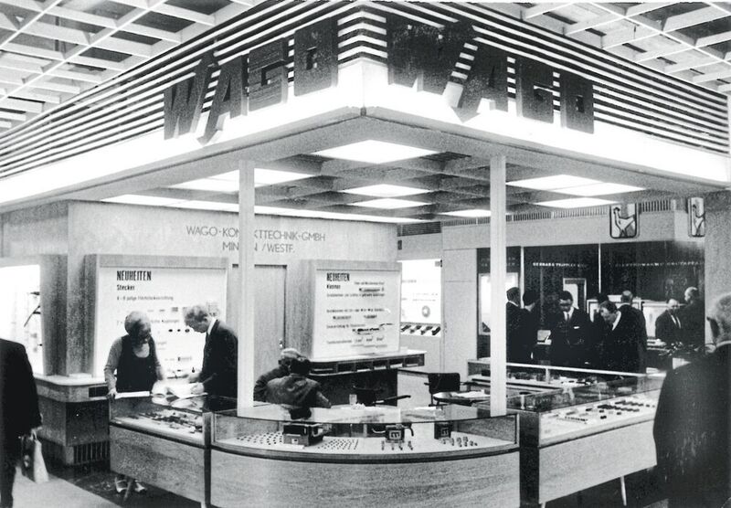 Ab der Hannover Messe 1977 florierte das Geschäft: Mit der Entwicklung der Chrom-Nickel-Federstähle ließen sich Käfigzugfedern herstellen, die ohne zusätzliche Federelemente auskommen. (Wago)