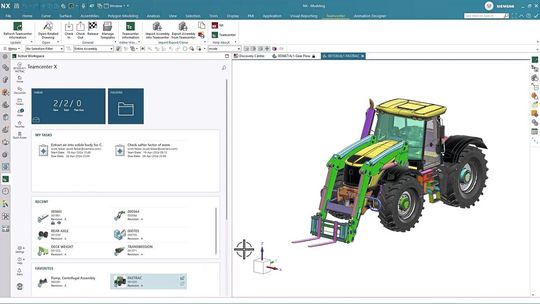 NX X ist dasselbe NX, das Unternehmen bereits seit vielen Jahren einsetzen. Es wird jetzt in der Cloud angeboten und um ein integriertes Datenmanagement auf Basis von Teamcenter erweitert. (Bild:  Siemens)