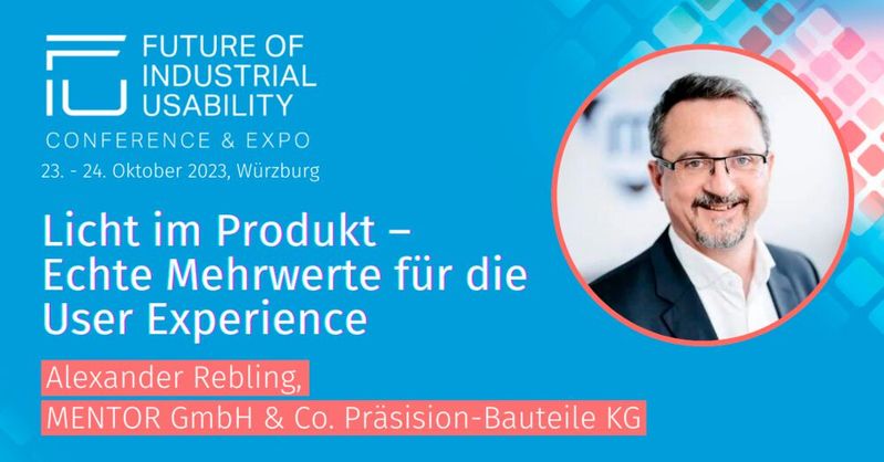 Alexander Rebling bringt beim diesjährigen Future of Industrial Usability im wahrsten Sinne des Wortes Licht ins UX-Dunkel.
