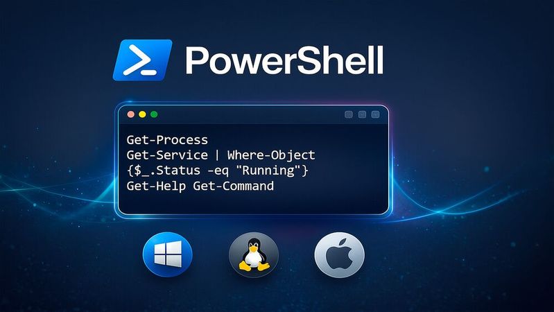 Mit der PowerShell lassen sich kommandozeilen- oder skriptbasiert Aufgaben automatisieren und Systeme oder Konfigurationen verwalten.(Bild:  ChatGPT / KI-generiert)