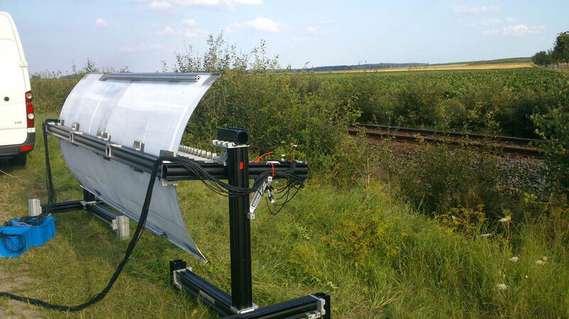 Die Mikrofon-Array-Technik dient der Schallquell-Lokalisierung. (Bild: DLR)