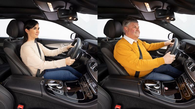 Das neue Gurtsystem berücksichtigt die individuellen Faktoren der Personen im Fahrzeug.(Bild:  ZF)