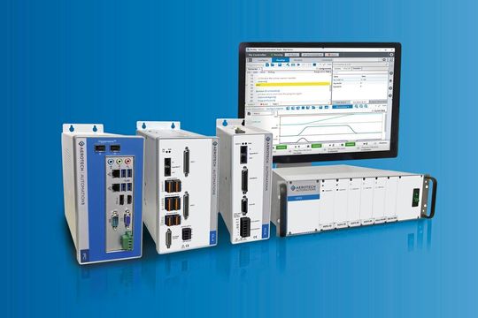 Leistung trifft auf Benutzerfreundlichkeit: Die Steuerungsplattform Automation1 ermöglicht die direkte Ansteuerung von Servo- und Schrittmotoren, Galvo-Scan-Köpfen, piezoelektrischen Aktoren und verschiedenen anderen Geräten. Die einzelnen Achsen sind über den HyperWire-Bus verbunden, den leistungsfähigsten Kommunikationsbus der Motion-Control-Branche.(Bild:  Aerotech)