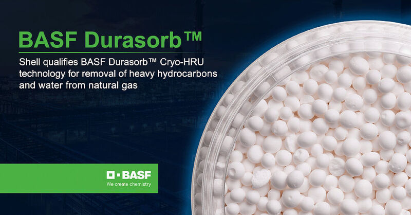 Durasorb Cryo-HRU technology is also a retrofit solution for dehydration units that are expecting a change in feed gas composition. (BASF)