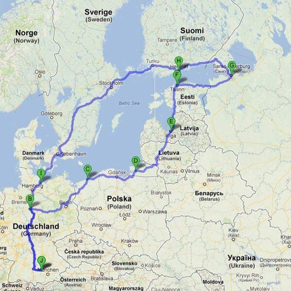 In den nächsten acht Tagen führt die Acmeo-Systemhaus-Rallye einmal rund um die Ostsee. (Quelle: IT-BUSINESS)