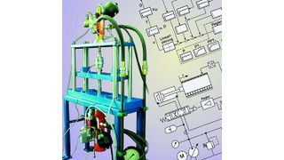 Bild 1: Grundlage zur Auslegung geregelter hydraulischer Positionierantriebe sind komplexe technische Zusammenhänge. (Archiv: Vogel Business Media)