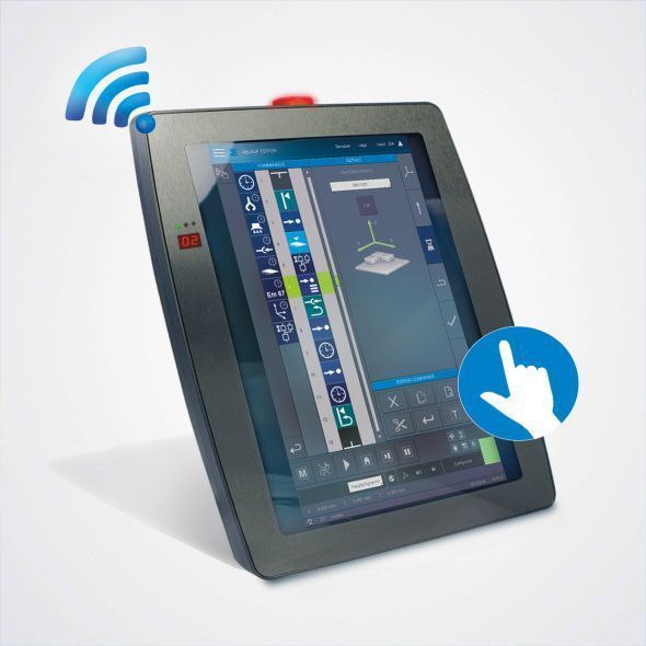 Wireless Bedienpanel mit Multitouch und Safetyfunktionen: Das HGW 1033. (Sigmatek)