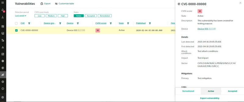 Über das Schwachstellen-Management können mögliche Sicherheitslücken frühzeitig erkannt werden. (Bild: Kaspersky)