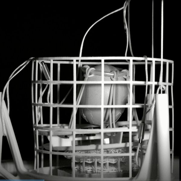 Ein Negativbeispiel: Diese Gitterstruktur hat eine zu niedrige Dämpfung –  beim Eierfalltest ging das Ei kaputt. (Bild: Cirp)