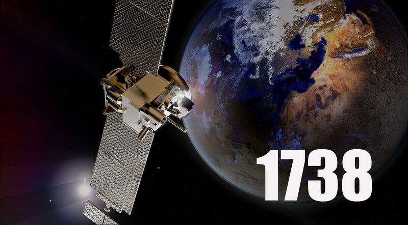 bekannte aktive Satelliten befinden sich im Orbit unseres Planeten. Der schwerste und größte künstliche Satellit ist die ISS mit 109 m x 73 m und 450 t. Der leichteste künstliche Satellit ist 64 g schwer – der Mini-Satellit misst u.a. die Gravitationskraft der Erde. Im Orbit befinden sich auch noch 6500 t Weltraummüll. (Bild: gemeinfrei)