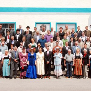 Die Mitarbeiter des Jubiläums-Unternehmens. 