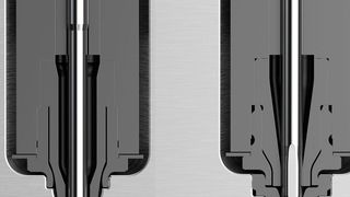 Ein Heißkanal-Higlight beim Fakuma-Auftritt von Hrsflow ist das sogenannte Hpgate, dem man hier mal ins Innere blicken kann. Es heißt, dass man damit Kosten schon beim Werkzeugbau Kosten sparen kann, und außerdem die Qualität der Spritzgießteile gesichert und deutlich erhöht wird. (Hrsflow)