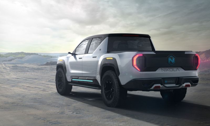 Im Gegensatz zum gewagten Design des Cybertrucks von Tesla ist der Badger weniger futuristisch. (Bild: Nikola)
