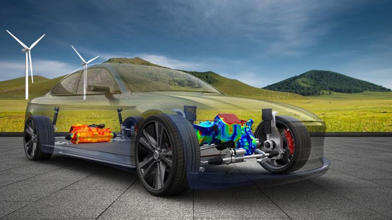 Die virtuelle Fahrzeugentwicklung ist nur ein Szenario für Simulationssoftware.(Bild:  Dassault Systèmes)