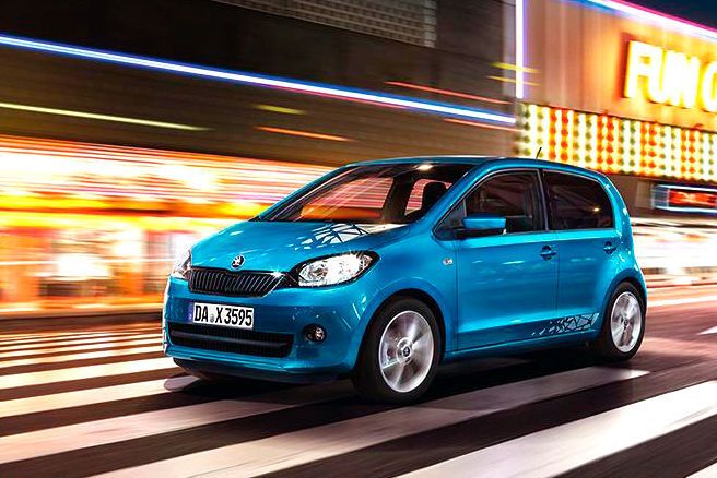Neue Farben waren dann ein Erkennungzeichen der Citigo-Sonderedition „Fun“ im Herbst 2016. (Skoda)