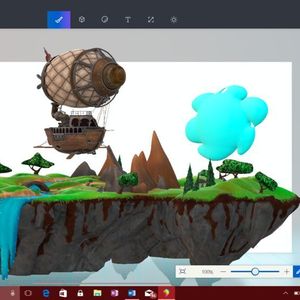 Mit Paint 3D kann man nun auch 3D-Objekte erstellen oder bearbeiten.